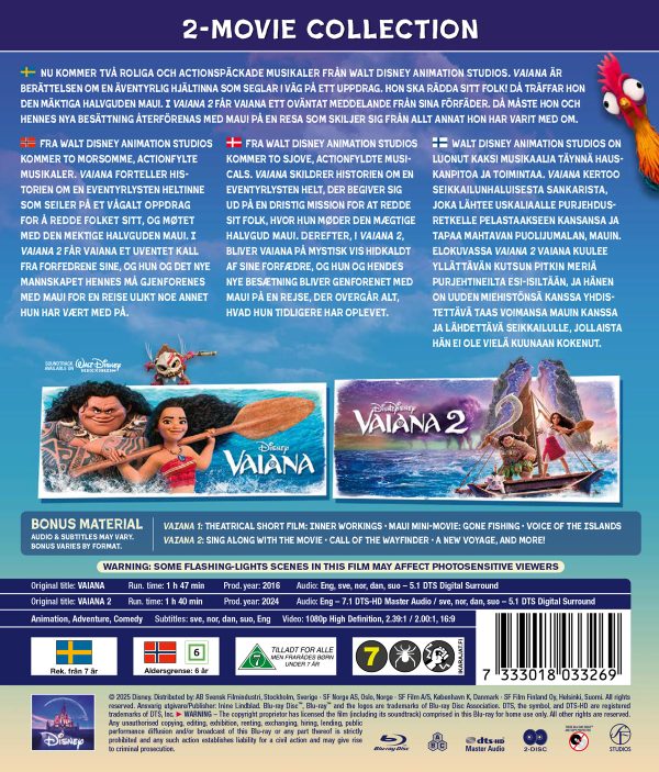 VAIANA 1-2 (2 disc) - BLU-RAY VAIANA 1-2 (2 disc) - BLU-RAY